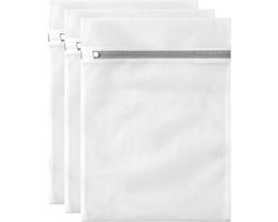3 Pack Waszakken - Netwaszakken - Wasnetten - Wasnet Groot -Grote duurzame zakken - Delicate kleding - Perfect voor wasmachines - Jassen - Jeans - 40x50 - Huishoudelijk accessoire