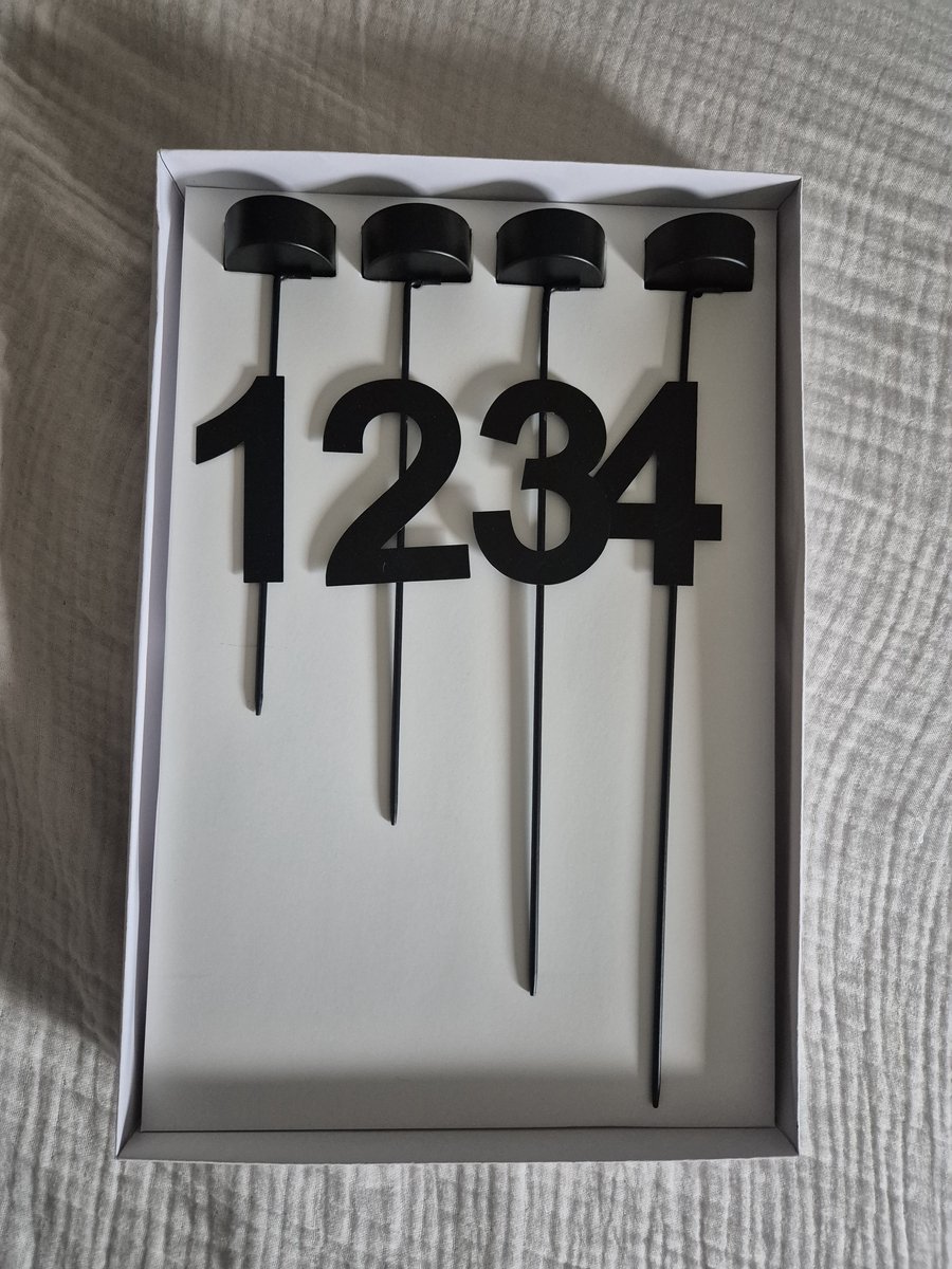 advent/kaarsenhouder/4 stuks/Wilms/metaal/zwart