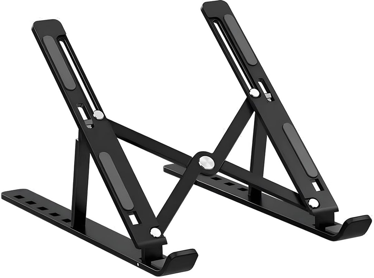 Laptop Stand, Adjustable & Cooling, Foldable Plastic and Silicone Stand for Laptops and Tablets