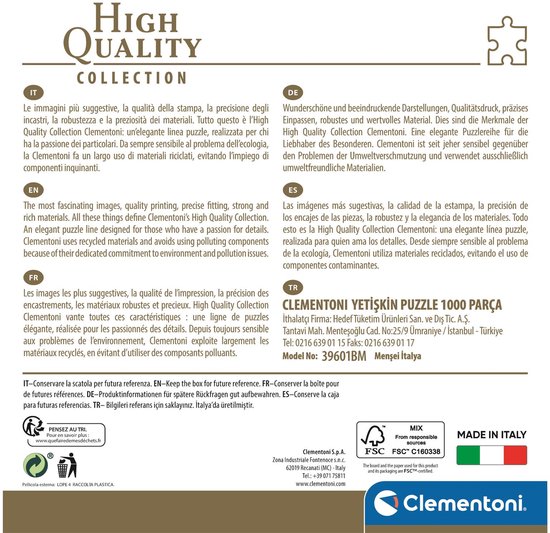 Clementoni Lofoten Islands Jeu de puzzle 1000 pièce(s) Faune