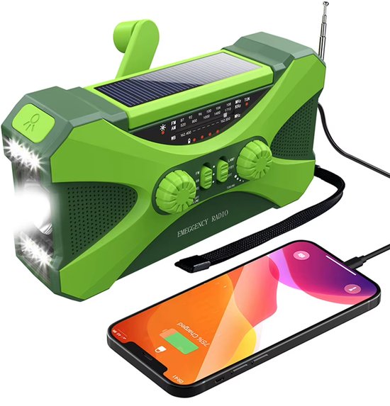 Manivela Radio Solar AM FM SW1 SW2 Camping Linterna LED Multibanda Camping Radio De Emergencia Para Exteriores Azul Manivela Radio Solar AM FM SW1 SW2 Camping Linterna LED Multibanda Camping Radio De Emergencia Para Exteriores Azul