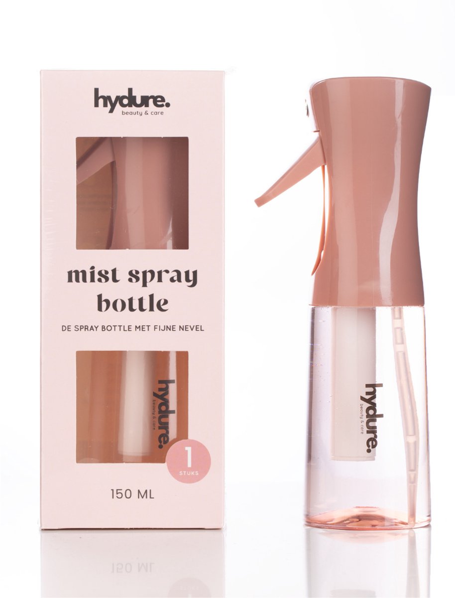 Hydure Mist Spray Bottle - Waterverstuiver - Mist Spray - ook Geschikt voor Krullen - Waterspuit - 150ML