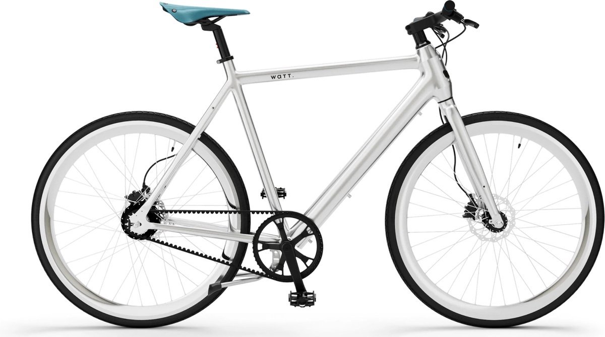 WATT - Elektrische Fiets - E-bike - 25 km/u - 5 Ondersteuningstanden - Geïntegreerde Accu en Verlichting - Display en Fietsriem - 70 Kilometer Bereik - Brooklyn - Elektrische Fietsen - Mannen - 59 cm - Aluminium - Universele Onderdelen - 250W Motor - WATT - €985,00
