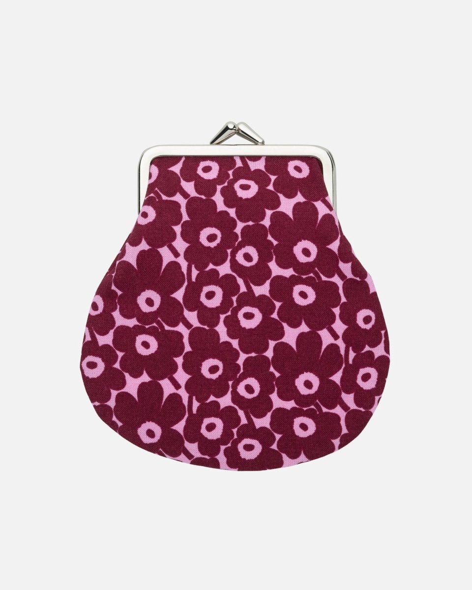 Marimekko Pikkuinen Unikko Pieni Kukkaro portemonnee bordeaux