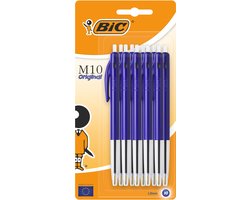 BIC M10 Original - Balpennen - Pen - Uitschuifbaar - Klikmechanisme - Balpen - Pennen - 10 Stuks
