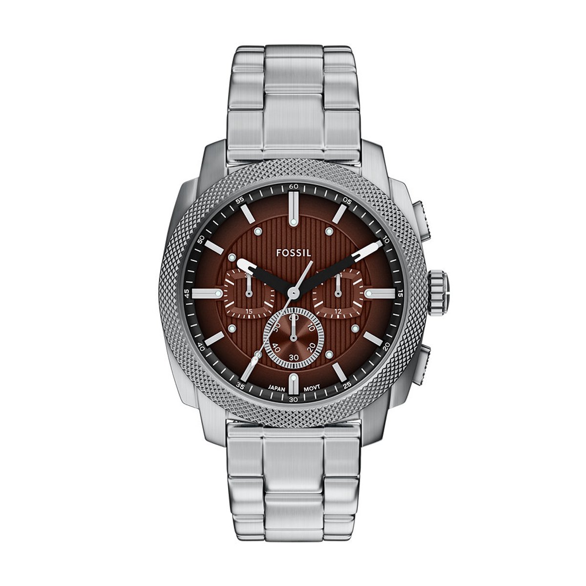 FOSSIL MACHINE Heren Horloge 44 mm - Zilverkleurig