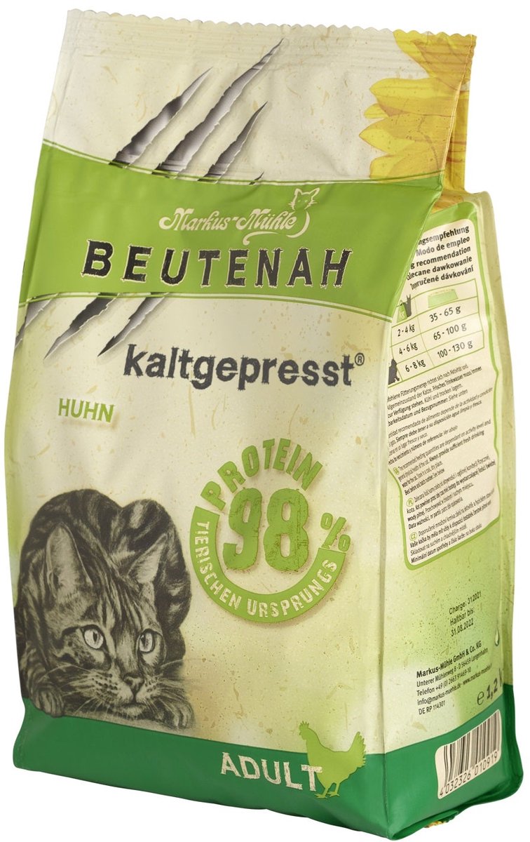 Markus-Mühle BeuteNah Cat Food - Chicken - 1,2kg - Kattenvoer