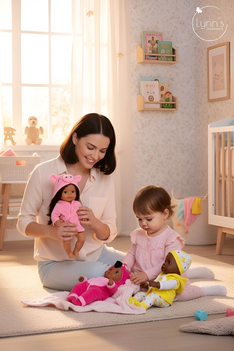 Poppenkleertjes voor babypop 43 cm - Gele eend set - In cadeauzakje - Poppenkleding geschikt voor o.a. Baby Born pop — afbeelding 3