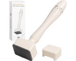 Nuvance Dermastamp - Verstelbaar tussen 0,1mm en 3mm - Derma Stamp - 140 Naalden - Microneedling - Dermaroller