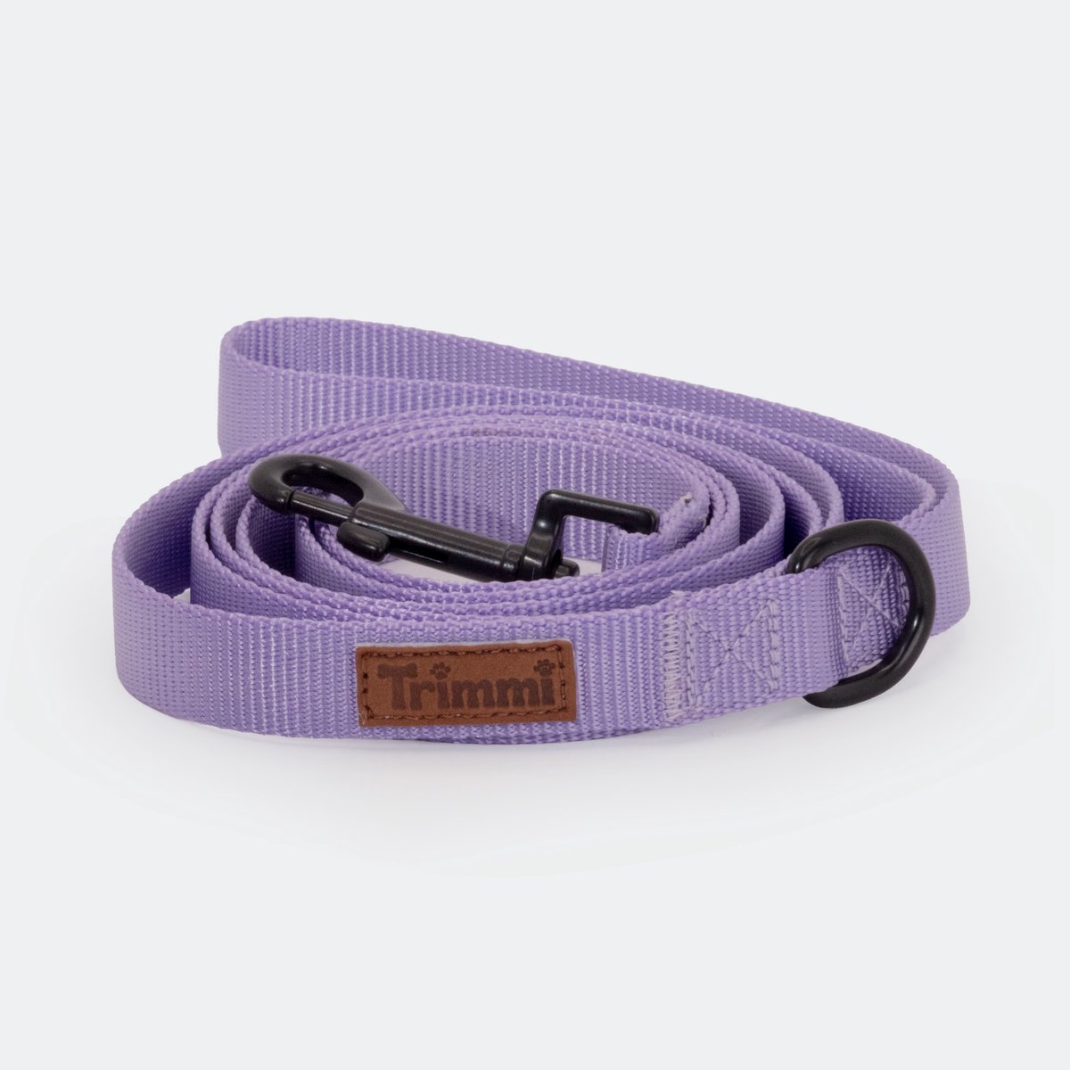 Nylon riem lila - 152 cm x 2,5 cm - honden riem - gepersonaliseerd - hondenriemen - halsband - hond - hondenhalsband met naam - halsbanden, riemen & tuigen - Trimmi