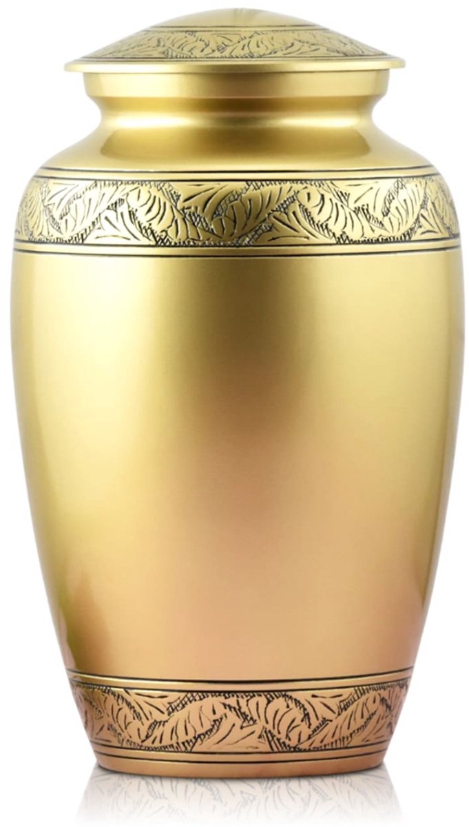 Akerz urn goud - 3.5 Liter - Crematie Urn - Voor Huisdieren of Menselijk As - Crematie As - Urn - Begrafenis