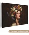 Portrait - Femme - Fleurs