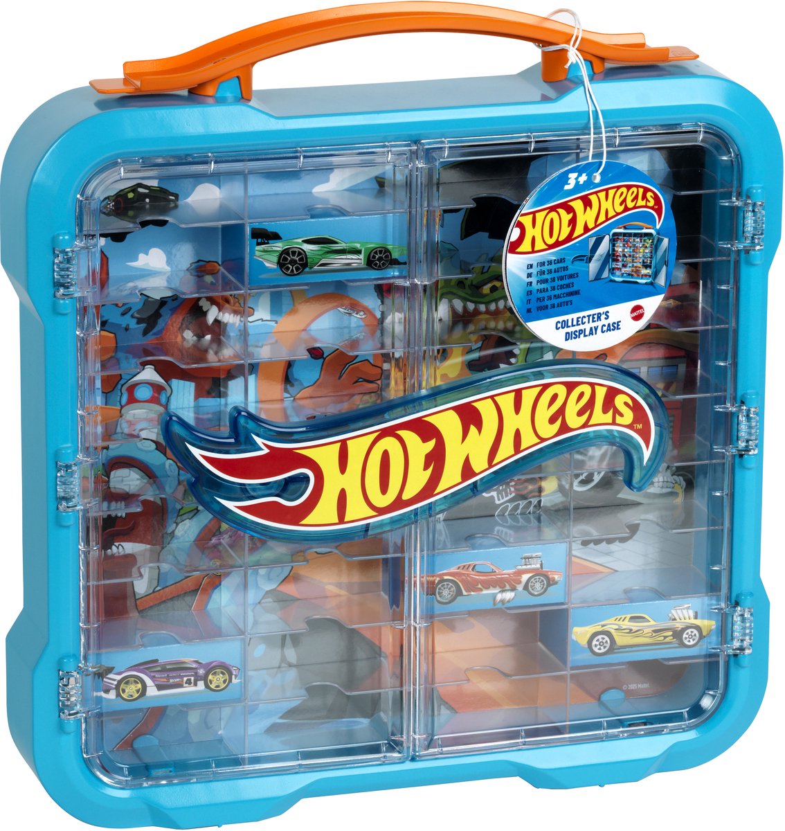 Klein Toys Hot Wheels - opbergkoffer voor 36 speelgoedauto´s - 1:64 - verlicht
