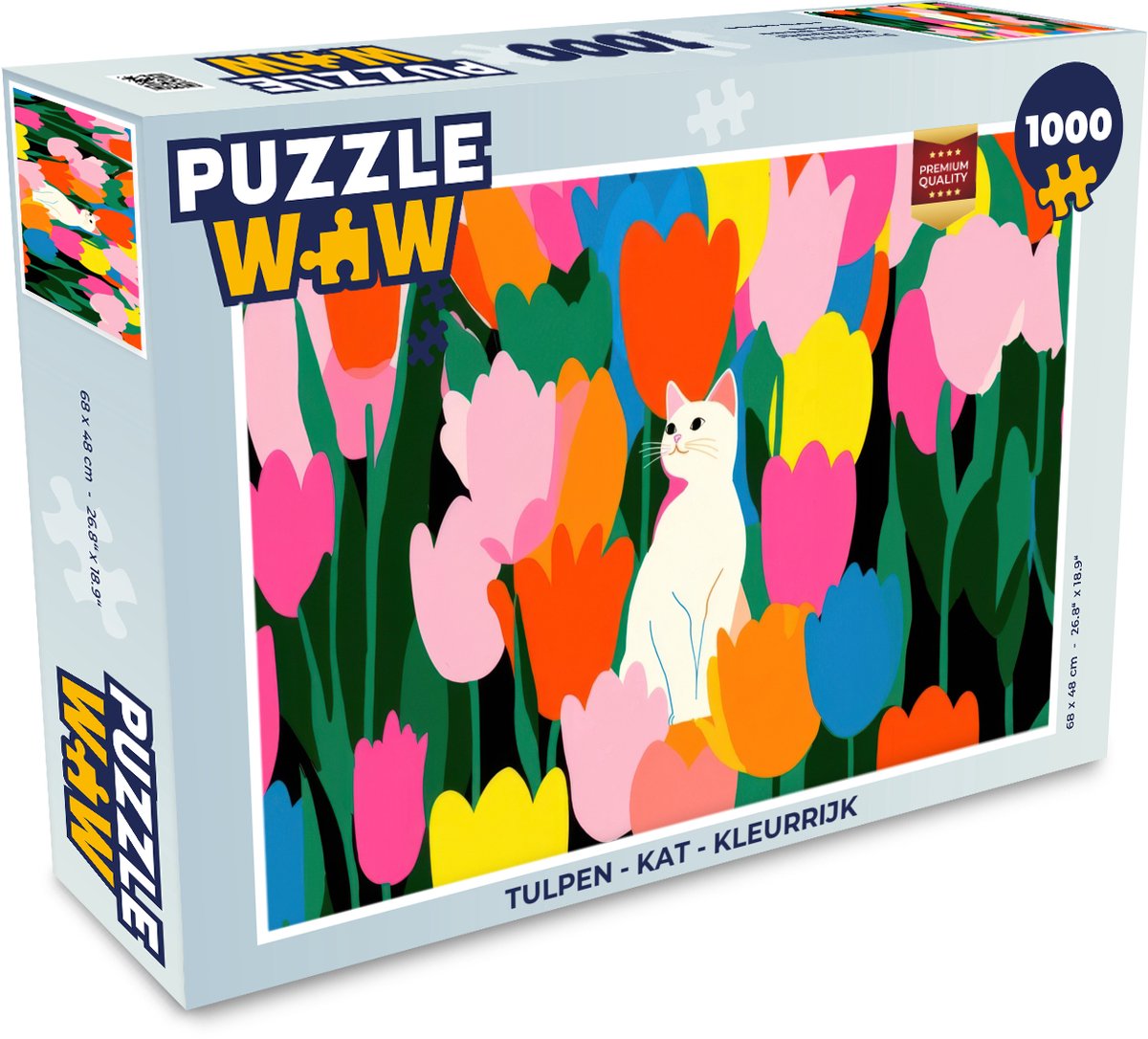 Tulpen - Kat - Kleurrijk