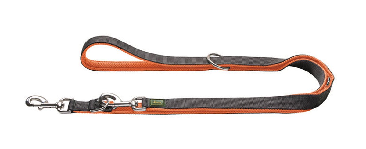 Hunter V-riem Maldon 15mm/200cm - oranje/grijs