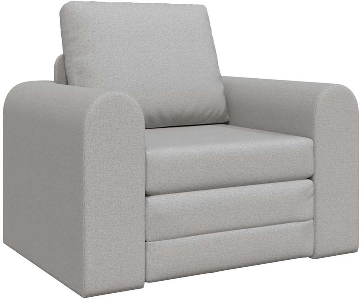 Slaapstoel - Uitklapbaar - Slaapbank - Logeerbed - Zetelbed - Slaapfauteuil - Vouwbed - 1 persoons - Zeer comfortabel - Wolken grijs