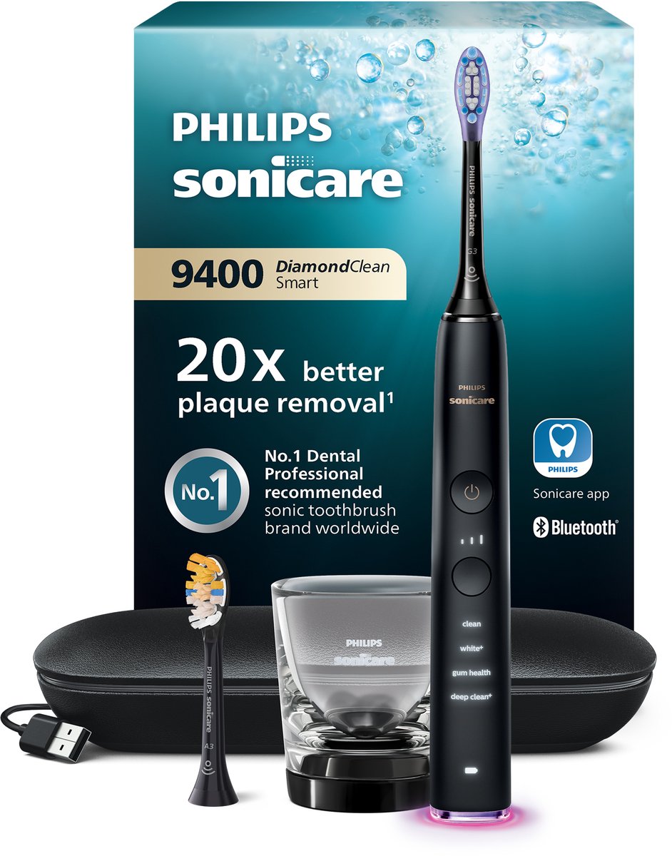 Philips DiamondClean 9000 HX9917/89 - Elektrische tandenborstel - Zwart