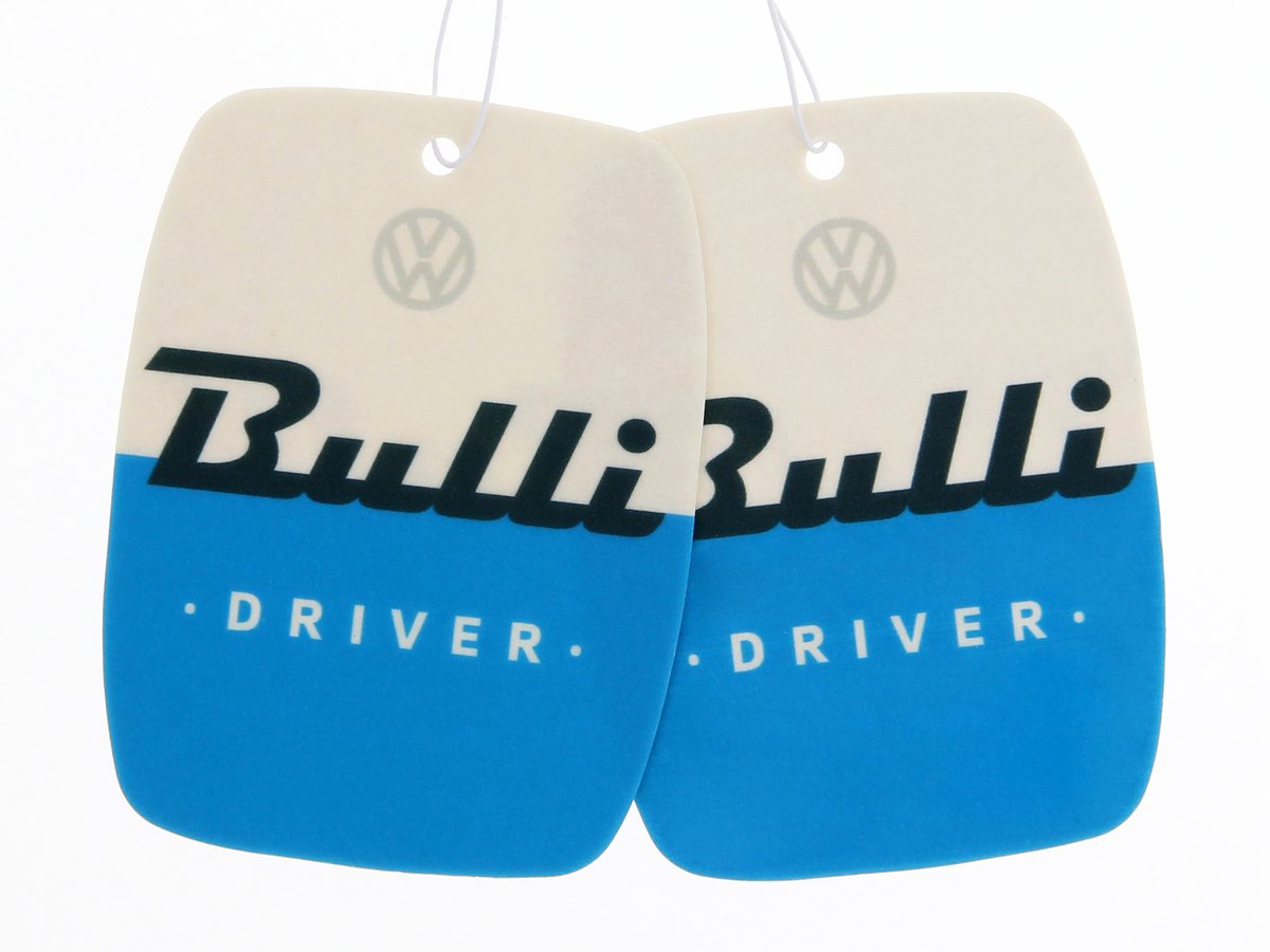 VW Collection by BRISA - Set van 2 Volkswagen luchtverfrissers met VW "Bulli Driver"-motief (Vers)