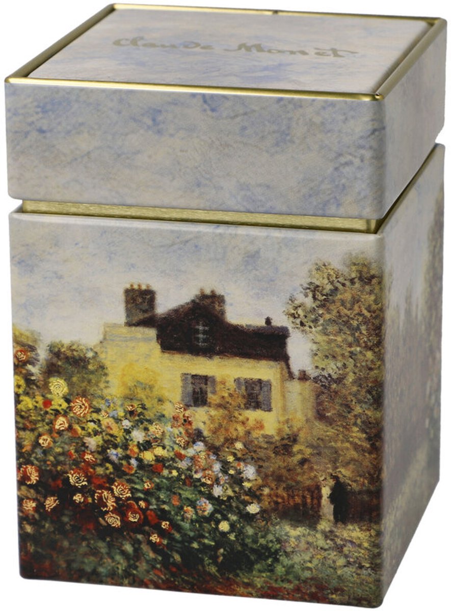 Goebel - Claude Monet | Theedoos Het Kunstenaarshuis | Metaal - 11cm - bewaardoos - 4 stuks