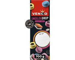 Venco Engelse drop toren - zacht zoete drop - cadeau - 700g