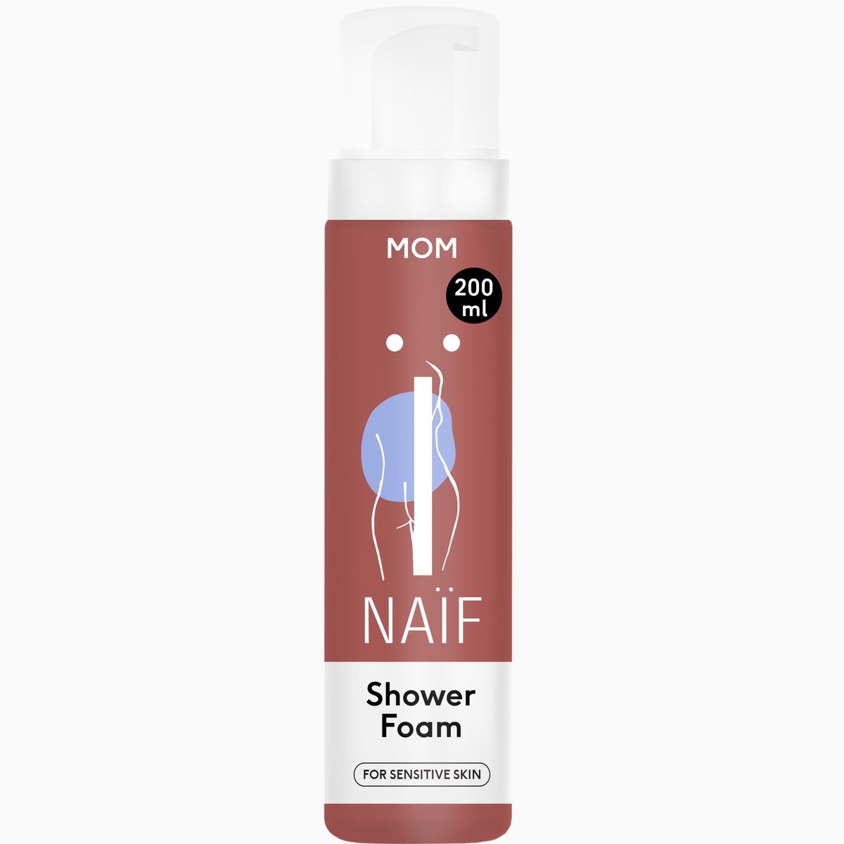 Naïf - Doucheschuim - Lichaamsverzorging - Verzorgend - Natuurlijke Ingrediënten - Gevoelige Huid - 200ml