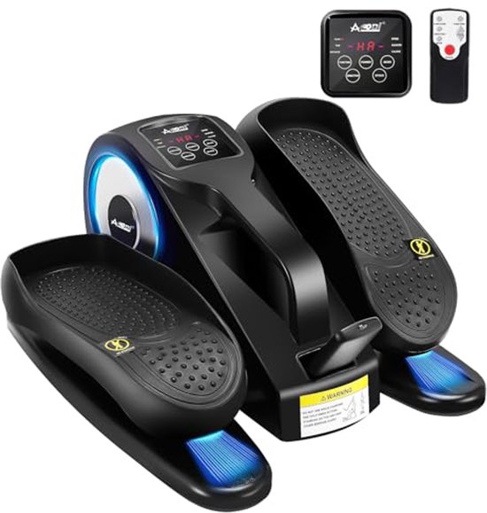 Elektrische mini-ellipstrainer met rotatie van voor en achter, digitaal display, afstandsbediening en 3 programma's
