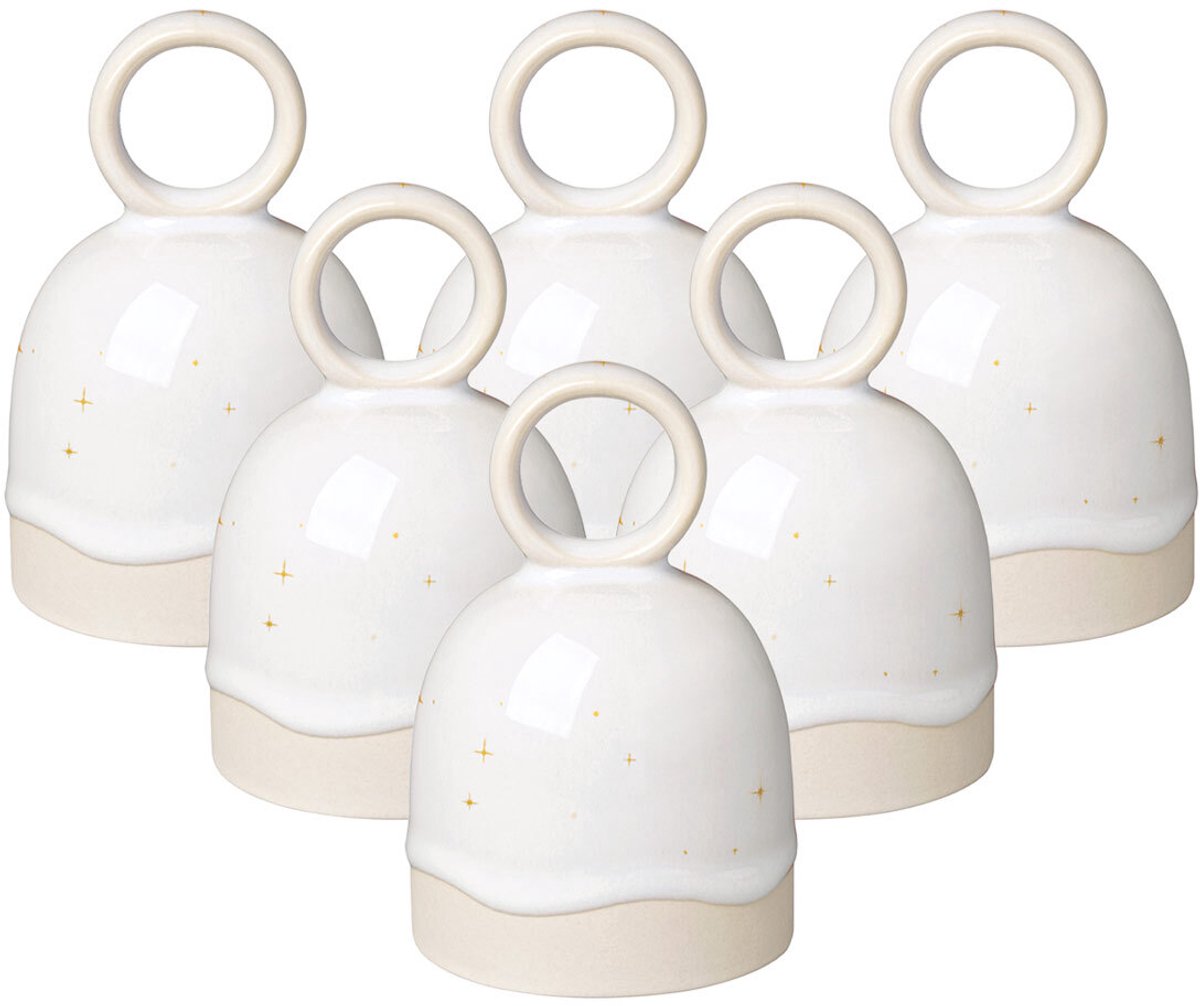 Tischglocken Winter Glow ø 6,6 cm Set van 6