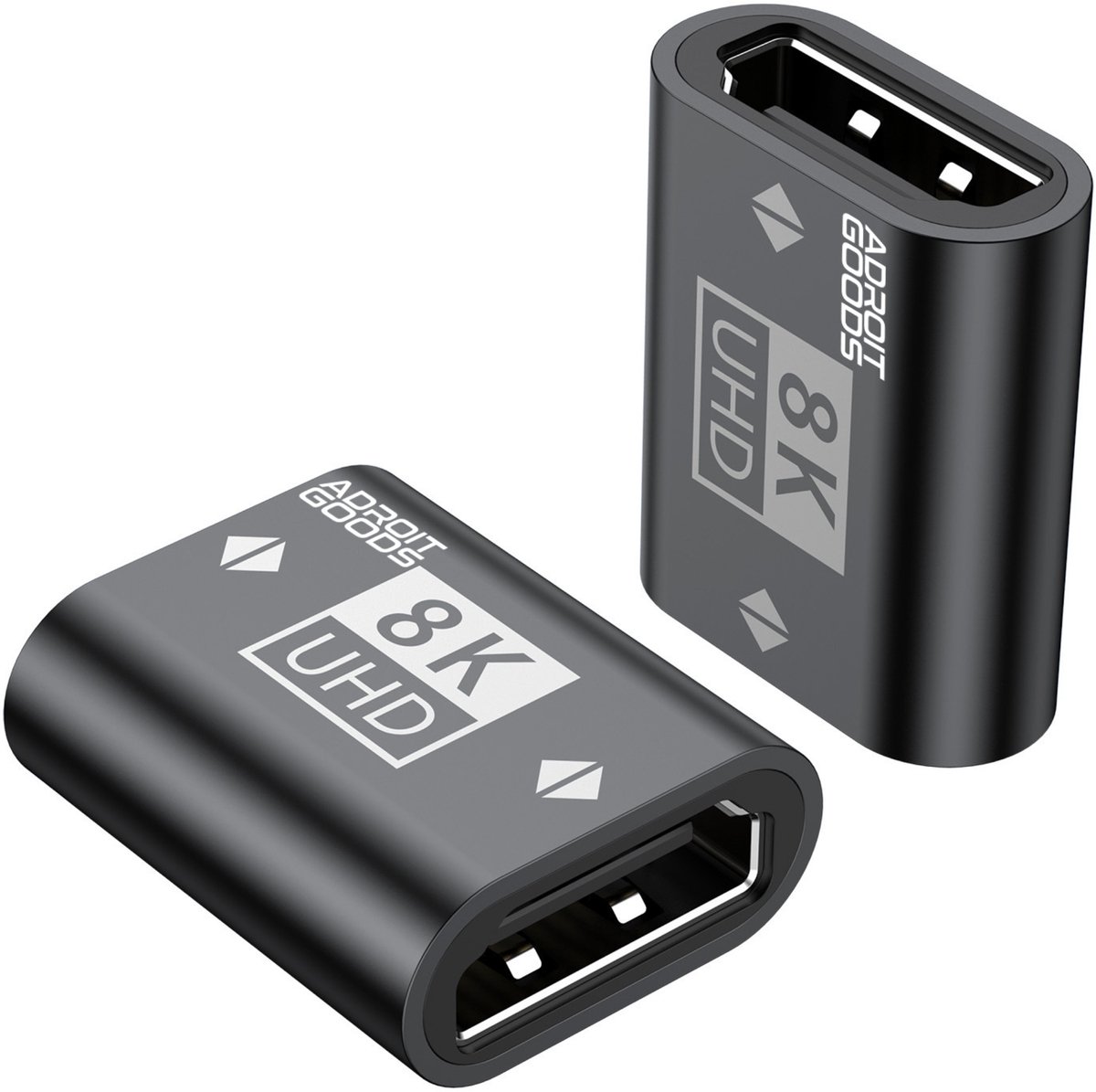Image of AdroitGoods 8K HDMI-koppeling 2.1 - Vrouwelijk naar Vrouwelijk Adapter Extender Vergulde HDMI Connector Ondersteuning 8K/4K @60Hz UHD