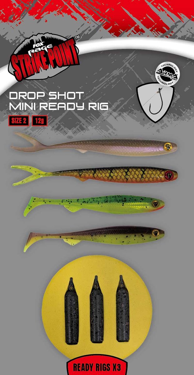 Fox Rage Dropshot Ready Rigs Size 2, 12g van Fox Rage — afbeelding 2