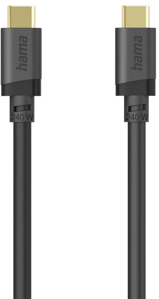 Hama 00202009 USB-kabel USB 3.2 Gen 1 (3.1 Gen 1) 1,5 m USB C 5 Gbit/s 240 W Zwart