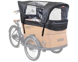 Babboe regentent Curve - zwart PVC - inclusief tentstokken