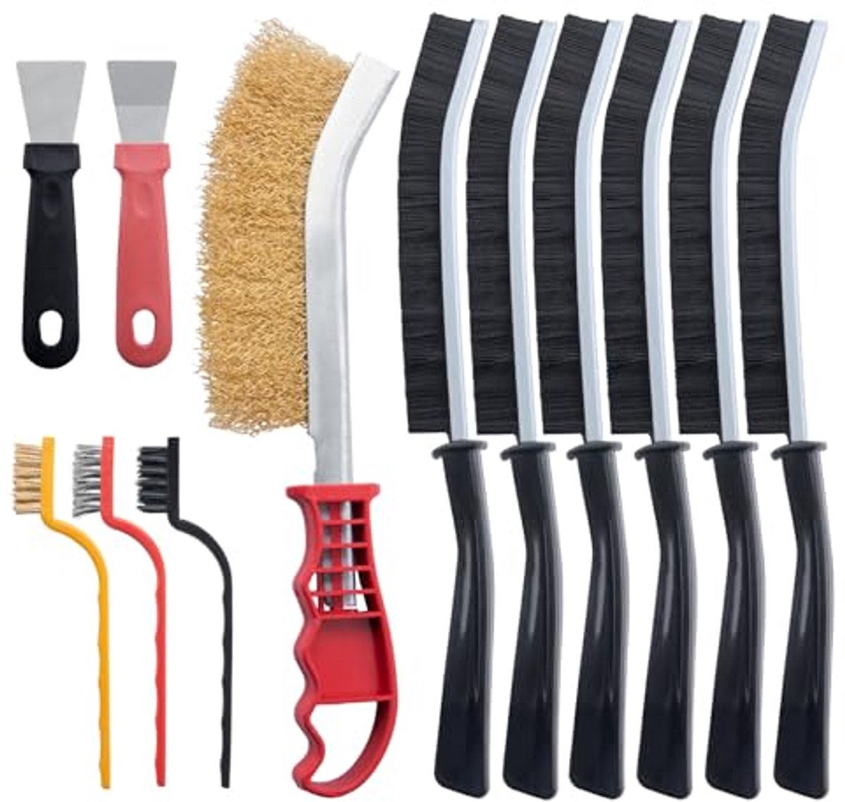 Spleet Schoonmaak Borstel Set - 12 Delige Schoonmaak Tool Set
