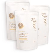 Glow25® Vanille Collageen (3x 450g) - Collageen met vanillesmaak