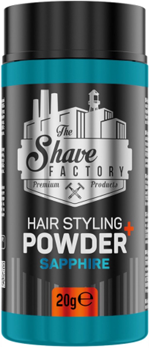 The Shave Factory Ultra Hair Styling Powder Sapphire | Sterke Hold & Volume | Matte Finish | 20g