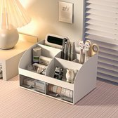 Bureau-organizer bamboe met logo
