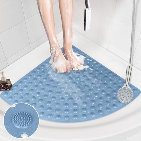 Set van 2 Antischimmel Antislip Douchematten voor een Veilige Badkamer