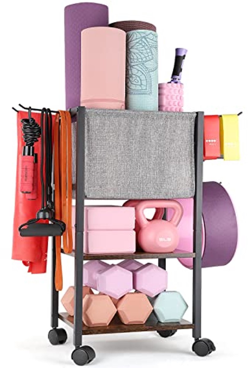Yogamat Opbergrek voor Home Gym - Efficiënte Opslag voor Yoga en Fitness Accessoires