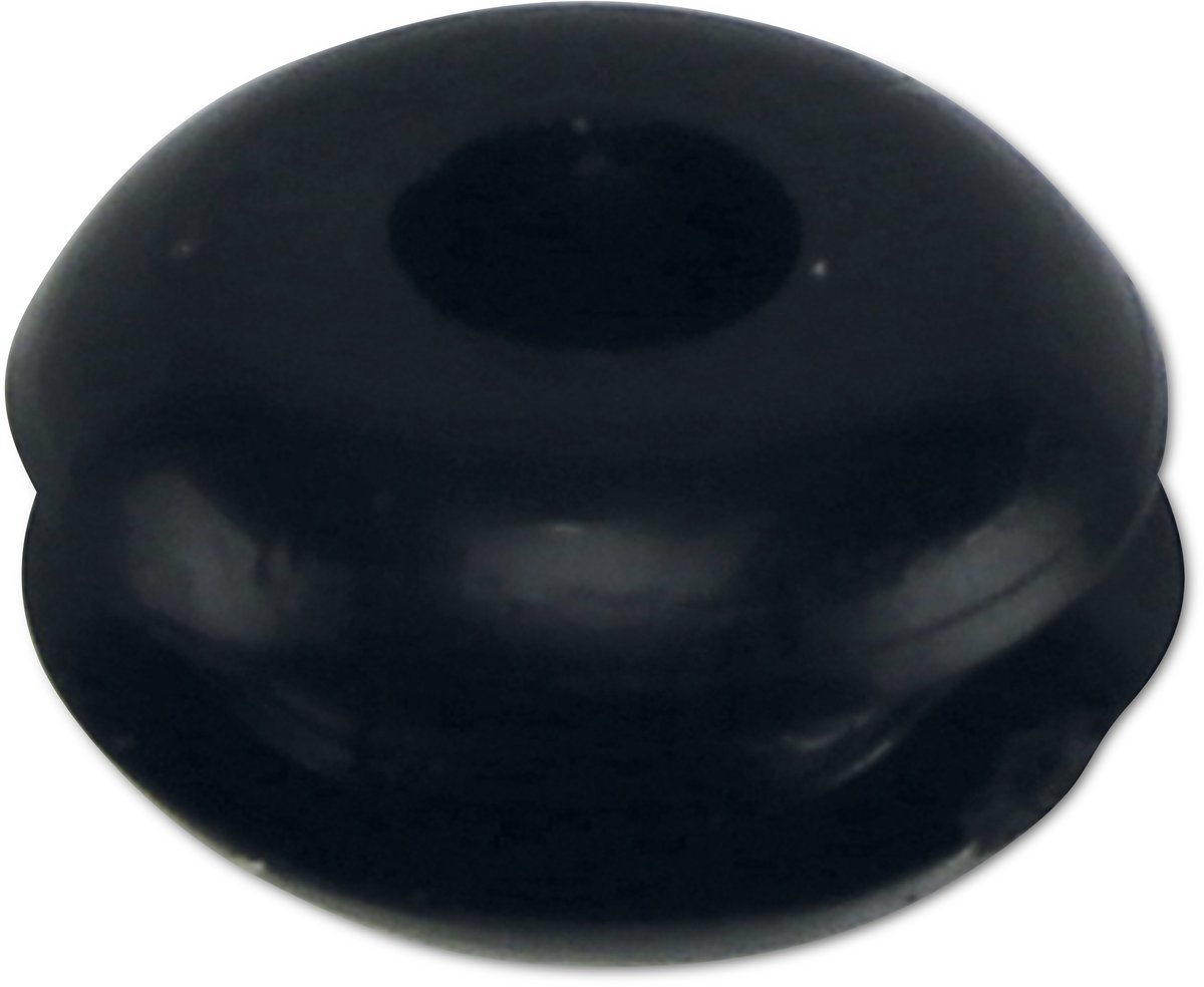 KSS Kabeldoorvoertule PVC, zwart, plaatdikte 1,7, gat-Ø 3, open, 1 stuk