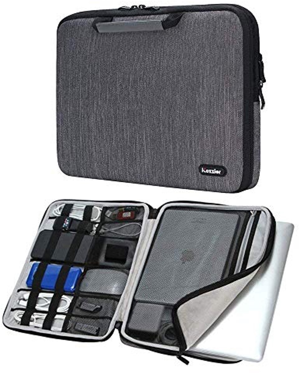 Drie Pocket Laptop Rugtas 13-15 inch met Riem voor Draagcomfort