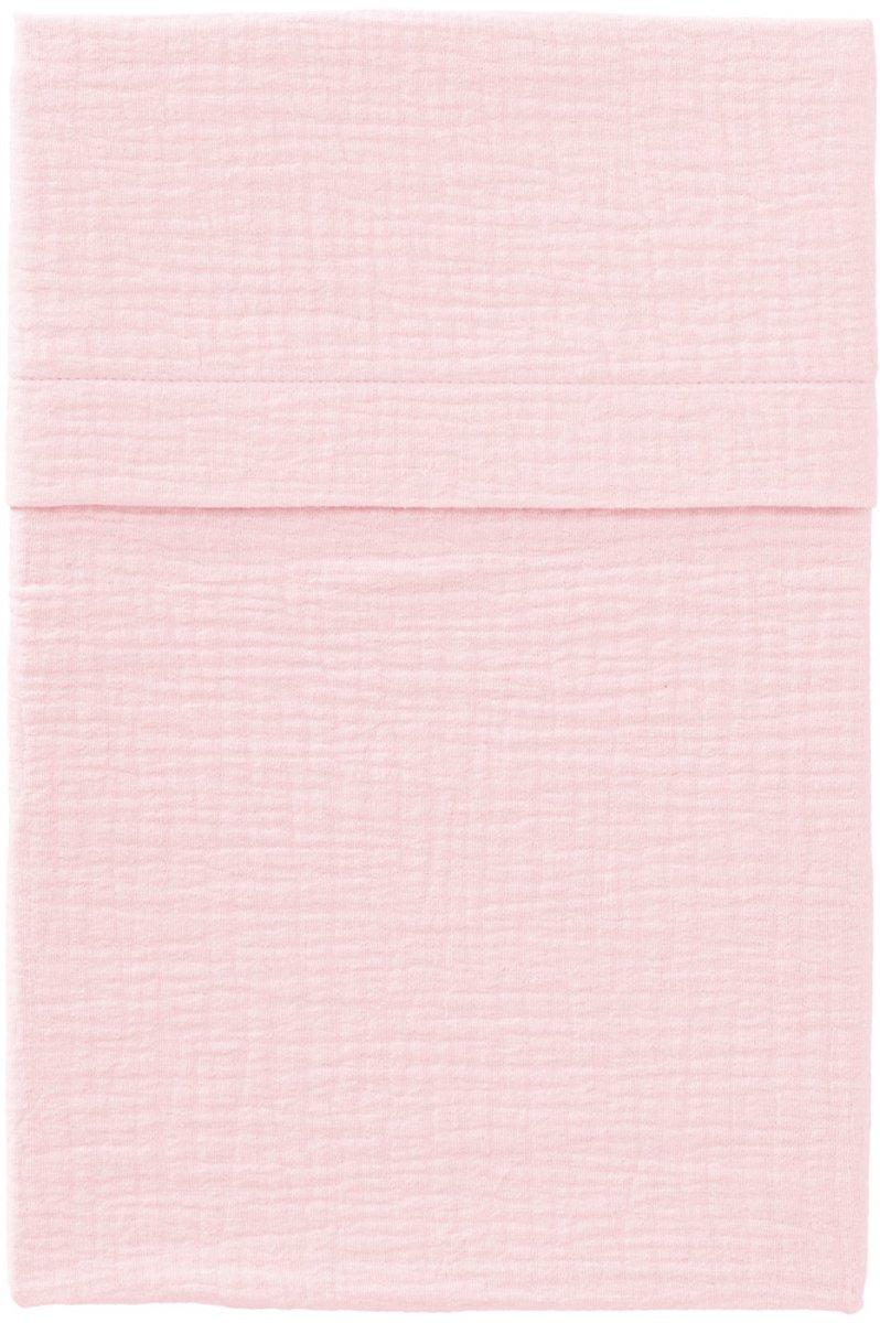 Tjokiki wieglaken - katoen hydrofiel - soft pink - 75x90 cm.