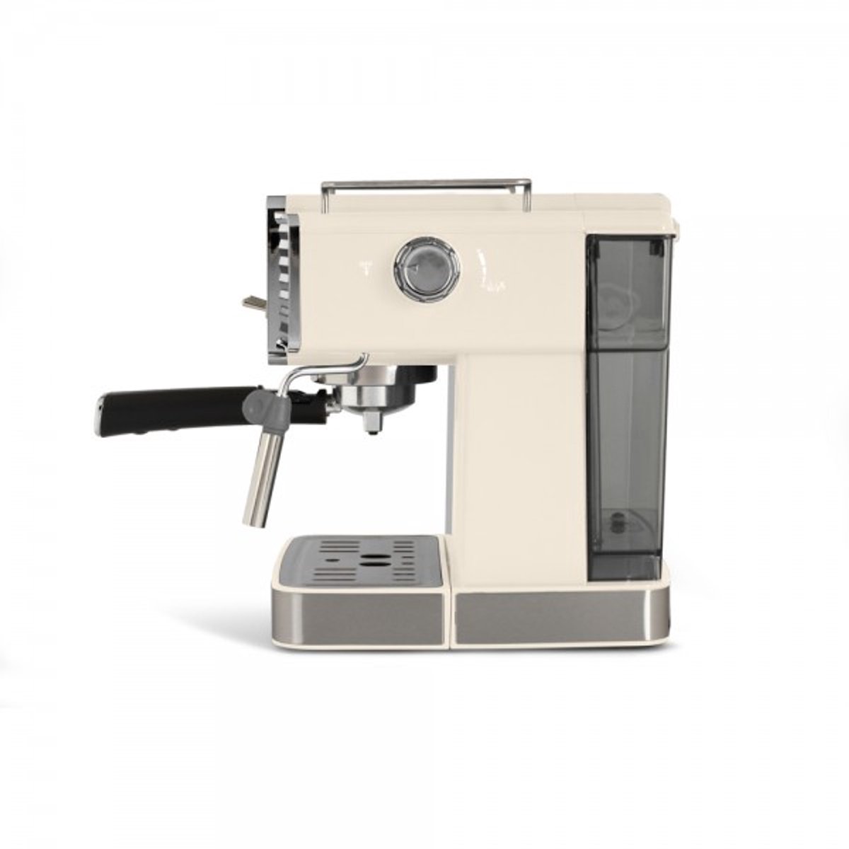 Livoo Espressomachine 15 Bar RVS Crème Retro Design - afbeelding 2