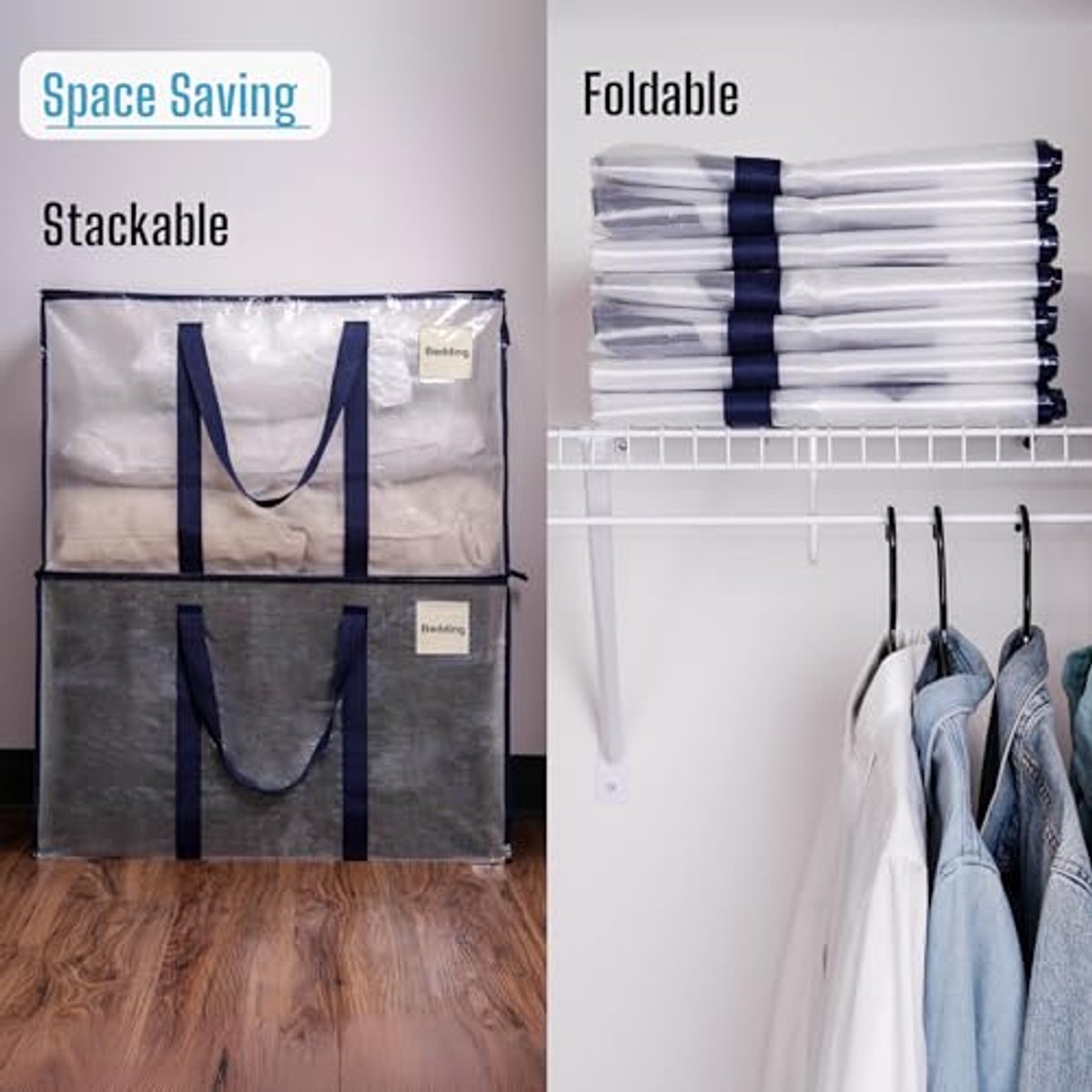 Set van 8 Extra Grote Verhuiszakken - Heavy-Duty Organizer voor Verpakking en Opslag