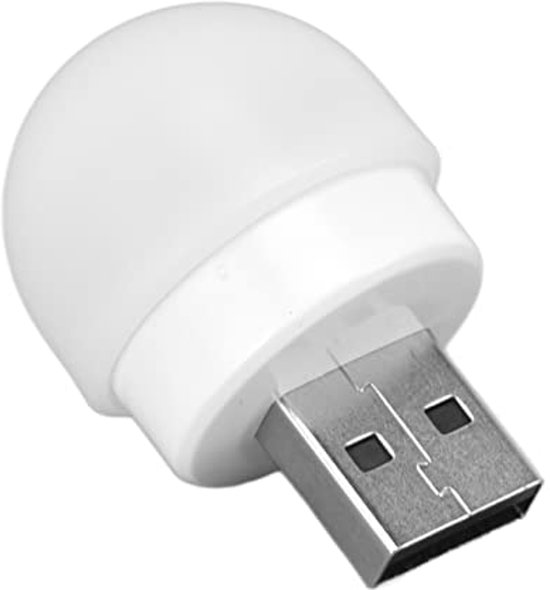 Energiebesparende USB Nachtverlichting - Mini LED Lamp voor Slaapkamer en Badkamer van Merkloos — afbeelding 4