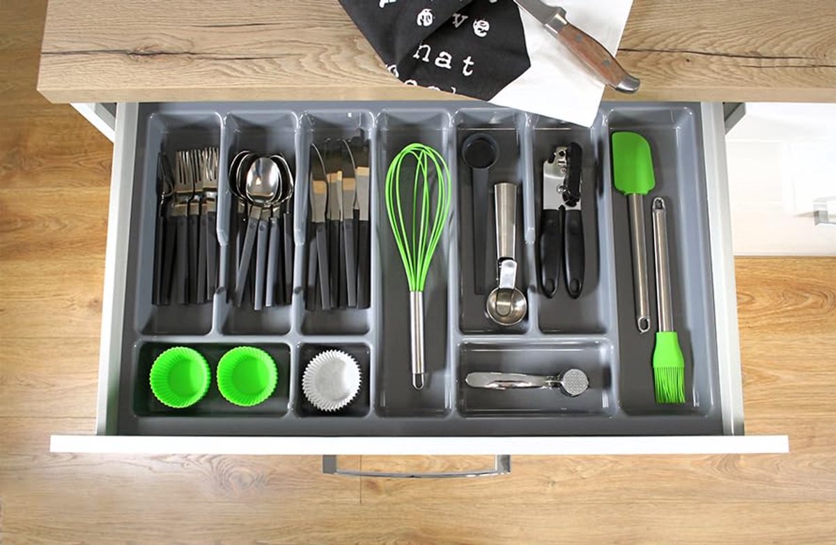 Bestekbak voor Laden 80 cm - Lade-organizer met Vakverdeling en Eenvoudige Reiniging