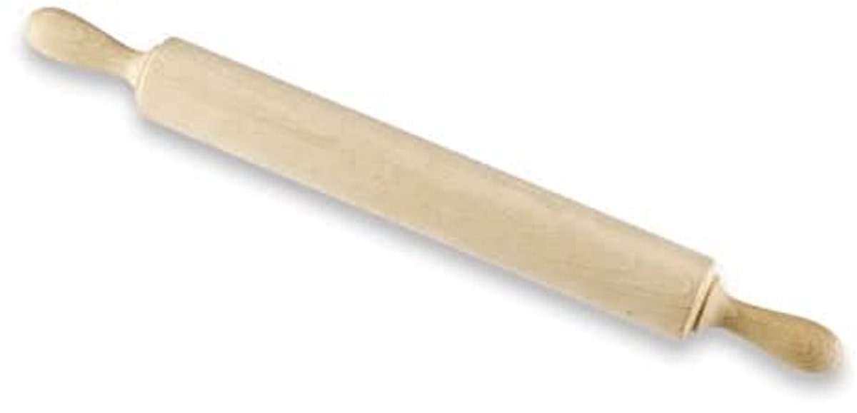 Deegroller beukenhout 30 cm - Keukenaccessoires voor bakken
