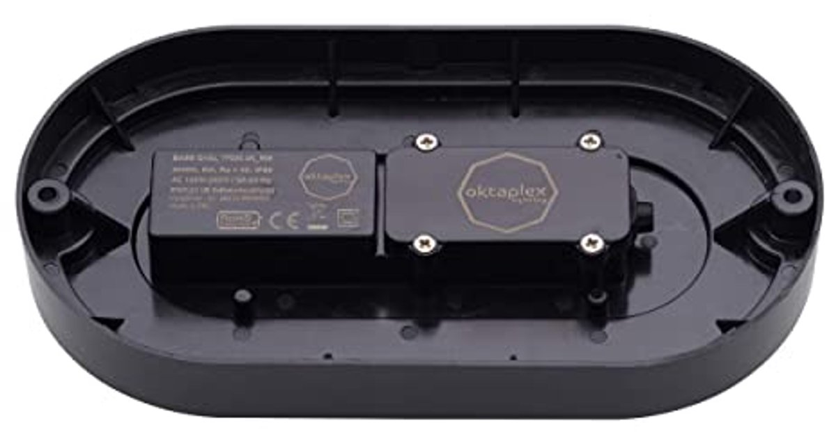 Verstelbare LED Kelderset van 4 Ovale Wandlampen met 4000K Neutraal Wit Licht, IP65 Waterdicht