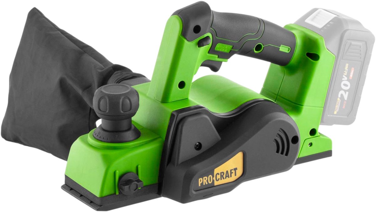 Procraft PE20BLbb accu-schaaf 20 V 82 mm borstelloos + koffer - zonder accu, zonder oplader