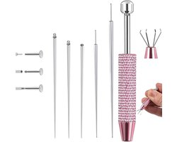 6-delige Piercing Tang Set met Ballenopener en Verwisselgereedschap voor Oor en Neus_OPERATION zoekwoord_OPERATING zoekwoord_ACCESSOIREN.