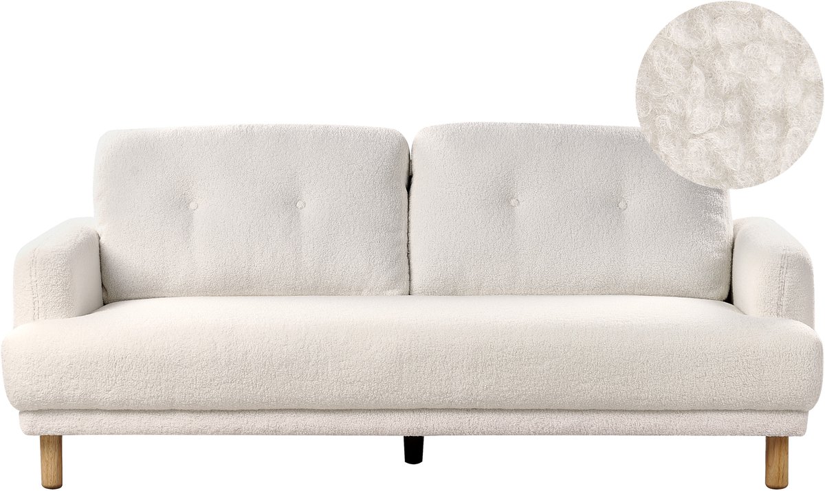 TUVE - Driezitsbank - Wit - Bouclé