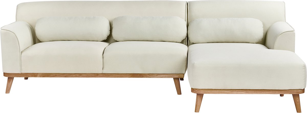 SIMOS - Hoekbank - Gebroken wit - Linkszijdig - Polyester